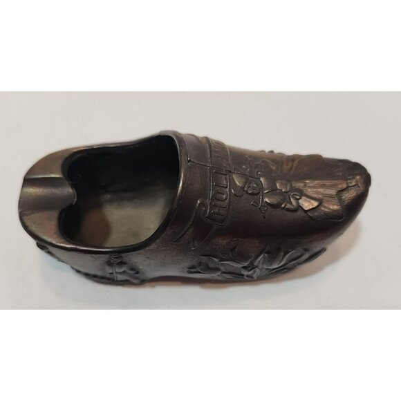 Vintage Metal 1970's Holland Dutch Clog Ashtray 4.5" Long 1.75" Tall - Picture 2 of 11